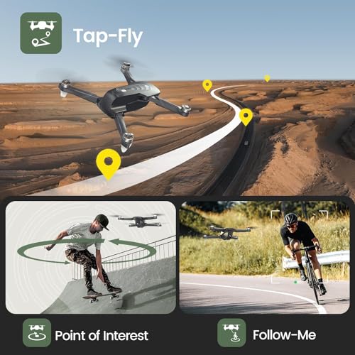 Holy Stone GPS Drone with 4K Camera for Adults, HS175D RC Quadcopter with Auto Return, Follow Me, Brushless Motor, Circle Fly, Waypoint Fly