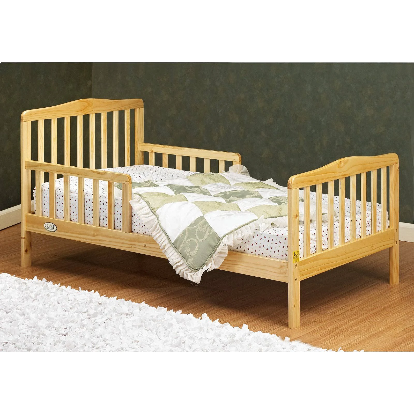 Orbelle Solid Wood Toddler Bed (Natural)