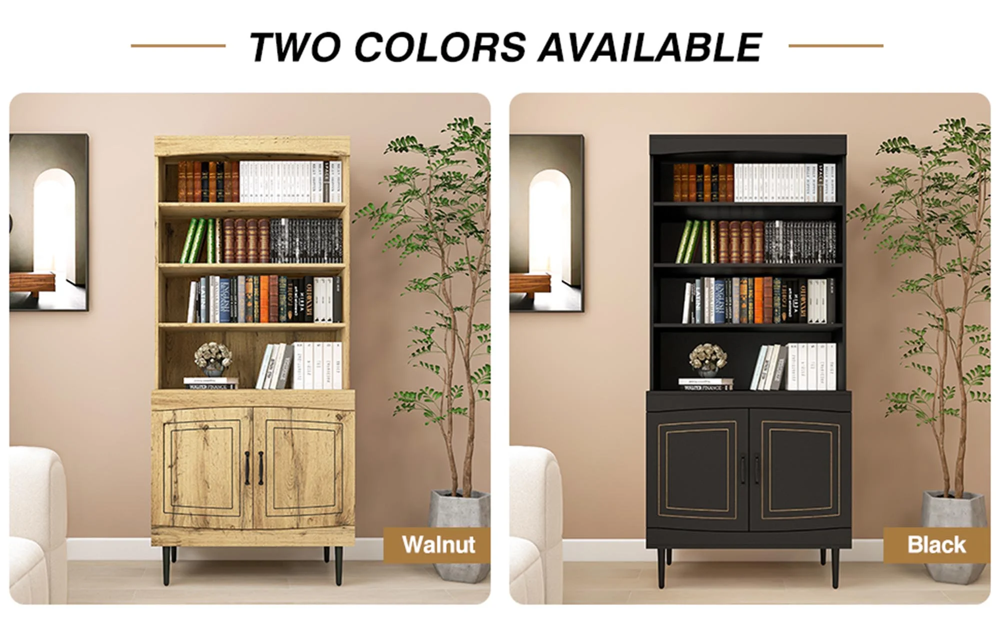 72" Kitchen Pantry Cabinet, Tall Storage Cabinet, Pantry Cupboard with Doors and Adjustable Shelves, Modern Utility Pantry Cabinet for Dining Room