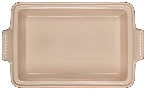 Le Creuset Stoneware Heritage Covered Rectangular Casserole, 4 qt. (12" x 9"), Cerise