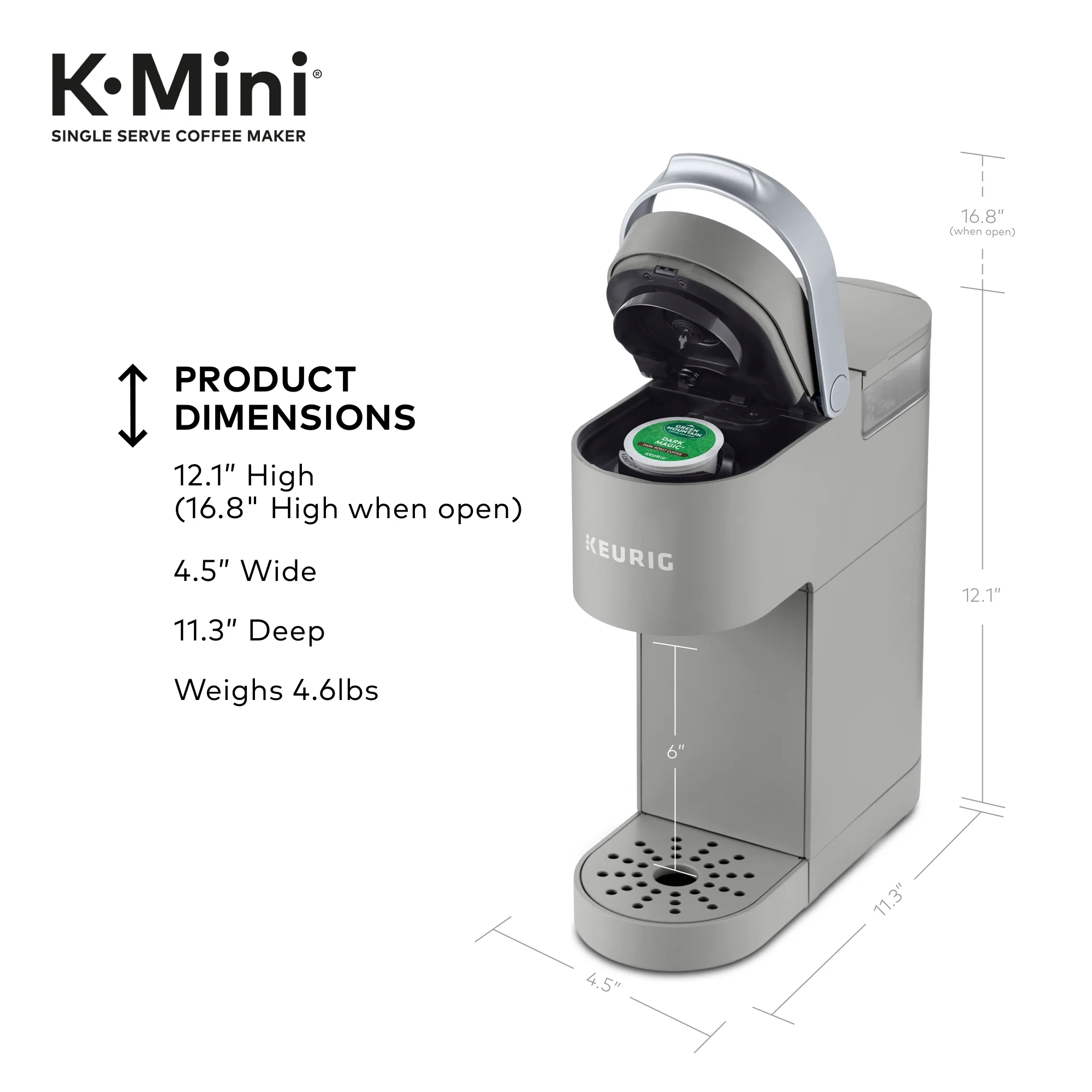 Keurig K-Mini Single Serve Coffee Maker, Black