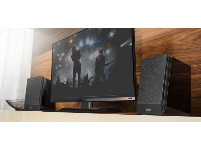 Edifier R1850DB Active 2.0 Bookshelf Speakers - Includes Bluetooth, Optical Inputs, Subwoofer Supported, Built-in Amplifier, Wir