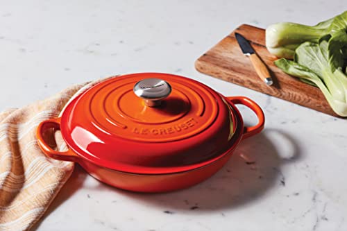 Le Creuset Enameled Cast Iron Signature Braiser, 3.5 qt., Marseille