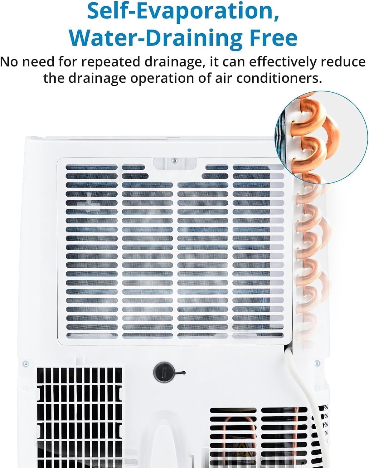 12000BTU Portable Air Conditioner, Portable AC Unit w/Remote Control, Energy-Efficient Cooling for 550 Sq.ft Space, 3In1 Cool/Fan/Dehumidify Modes