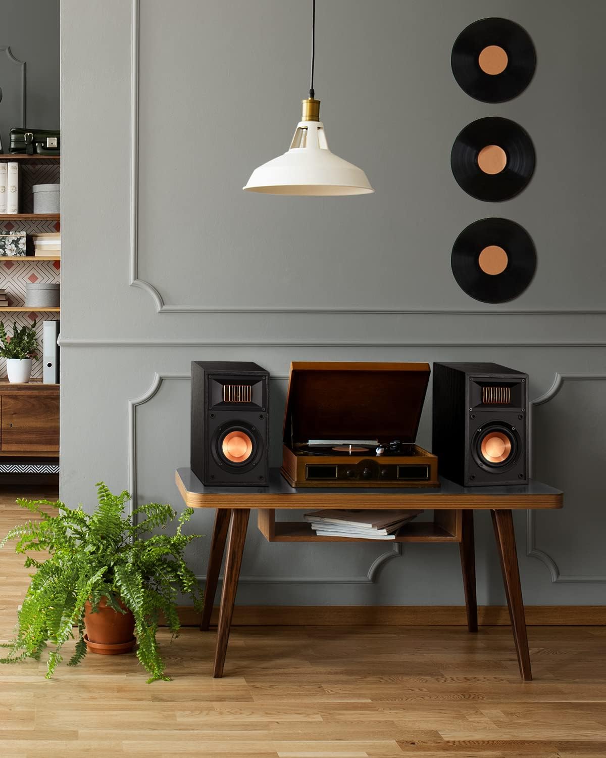 Donner HiFi Vocal Passive Bookshelf Speakers - Home Surround Sound Stereo Speakers