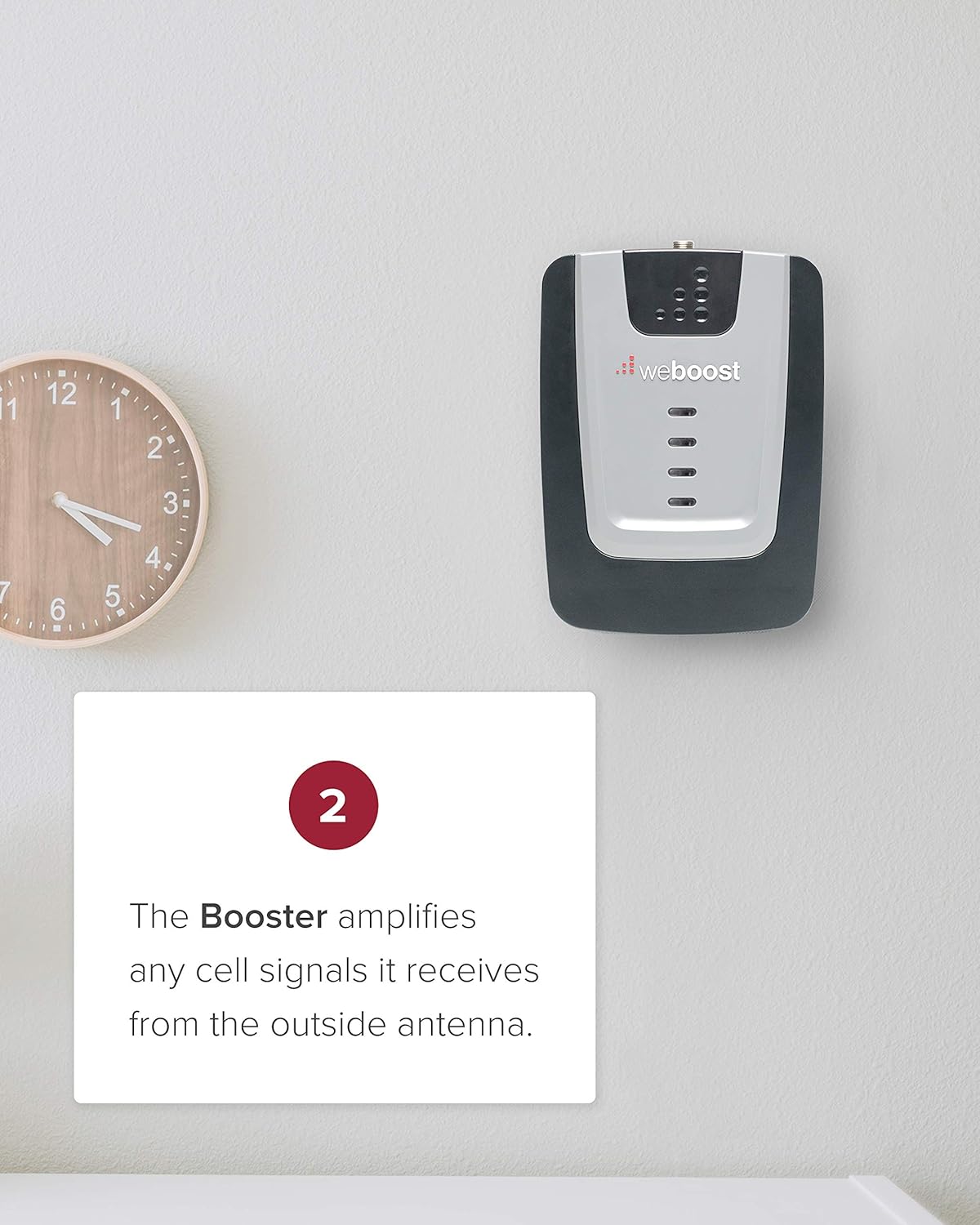 weBoost Home Room - Cell Phone Signal Booster | Boosts 4G LTE & 5G for all U.S. Networks & Carriers - Verizon, AT&T