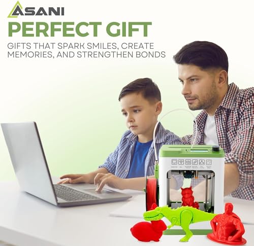 Fully Assembled Mini 3D Printer for Kids and Beginners - Complete Starter Kit with Auto Leveling 3D Printing Machine, 10M PLA Filament, and SD Card