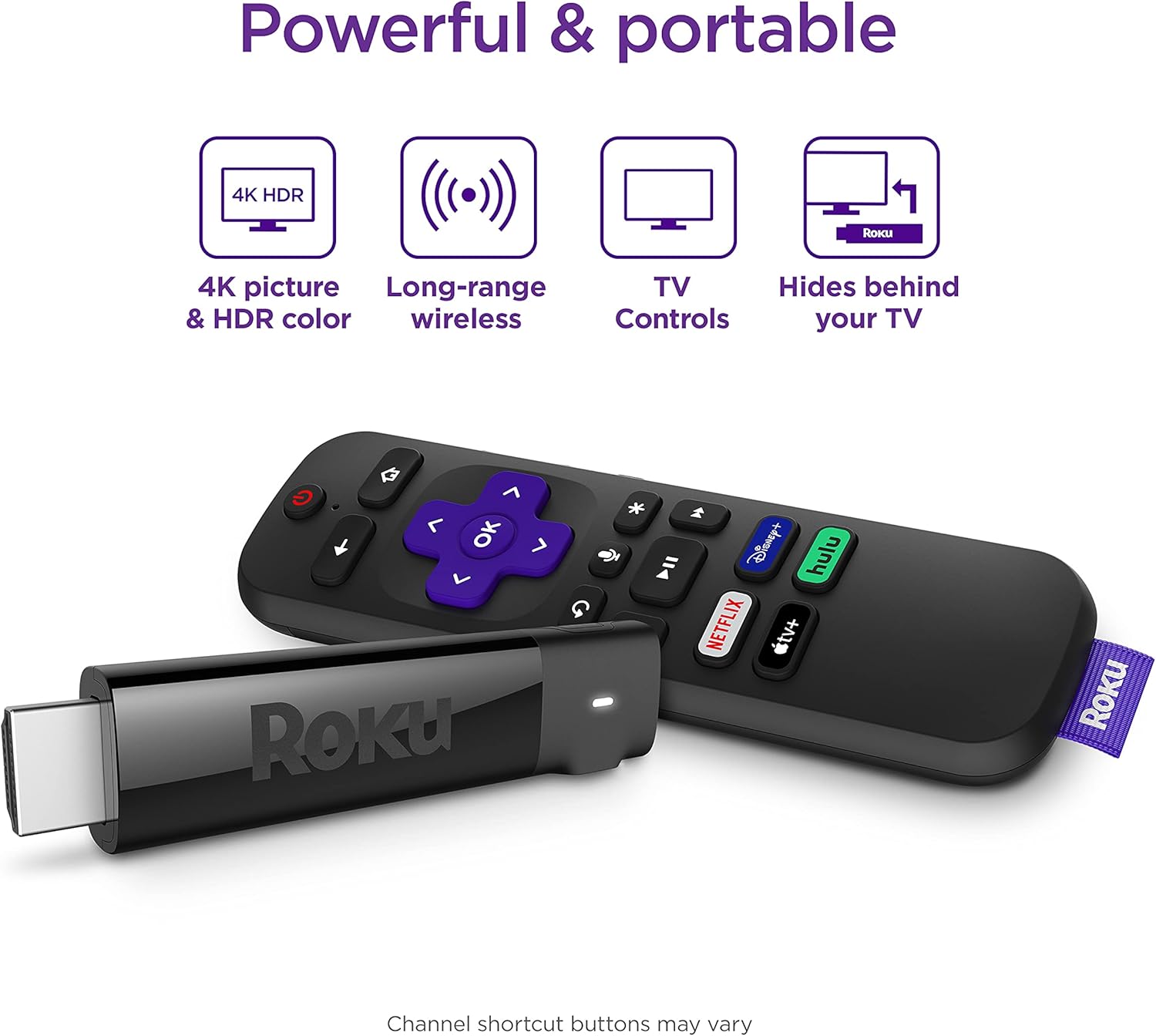 Roku Streaming Stick+ | HD/4K/HDR Streaming Device with Long-range Wireless and Roku Voice Remote with TV Controls Pack of 2