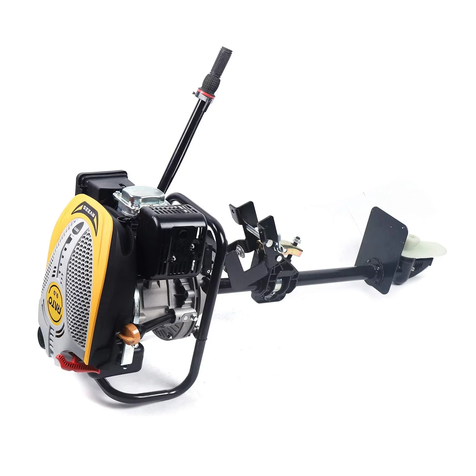 Loyalheartdy 9.0HP 4 Stroke Outboard Motor Engine, 225CC Heavy Duty Inflatable Fishing Boat TCI Gasoline Engine Air Cooling System