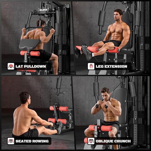 Home Gym, Multifunctional H11 Home Gym Equipment, Workout Station with 150LBS Weight Stack
