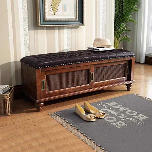 K KELBEL Shoe Rack & Shoe Bench & Shoe Cabinet & Boot Organizing Detachable Cushion with Hidden Storage Compartment