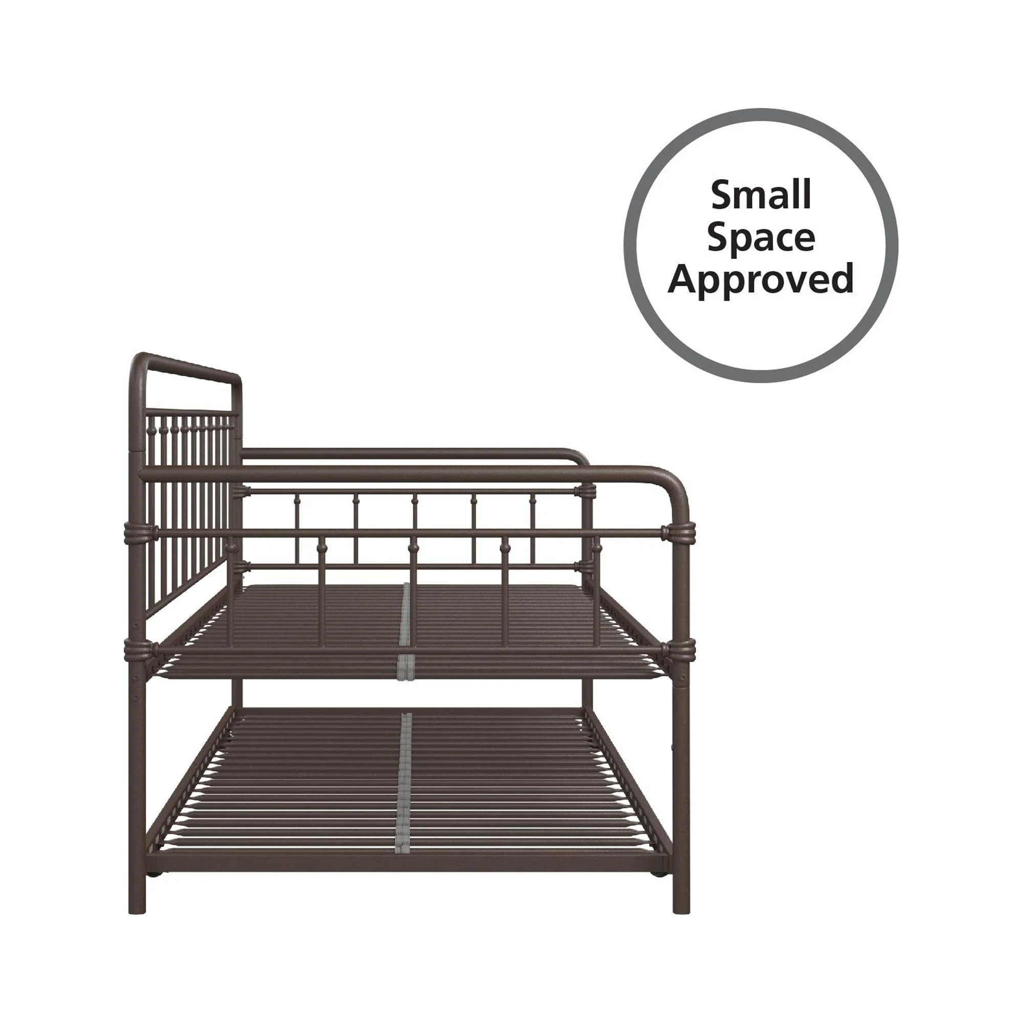 DHP Wallace Metal Daybed with Trundle, Twin, Bronze