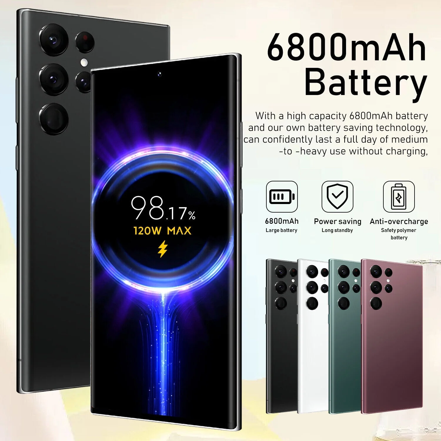 X23 Ultra 5G 7.3" Smartphone 3GB+64GB Unlocked Android 13 Mobile Phones