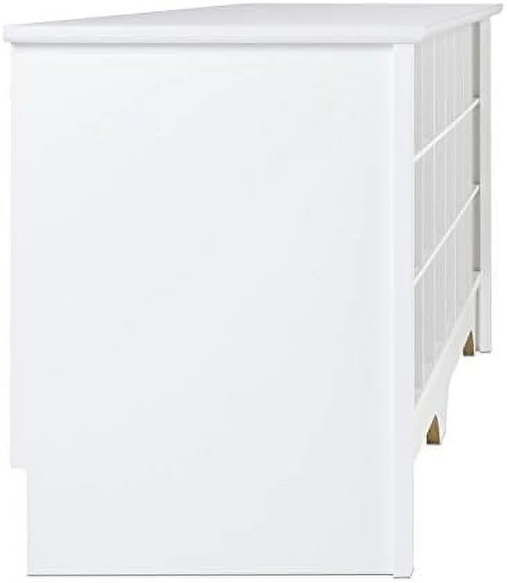 Wide 24-Pair Shoe Cubby Bench, Shoe Rack, Shoe Storage For Entryway, Mudroom, Hallway, Closet And Garage, White