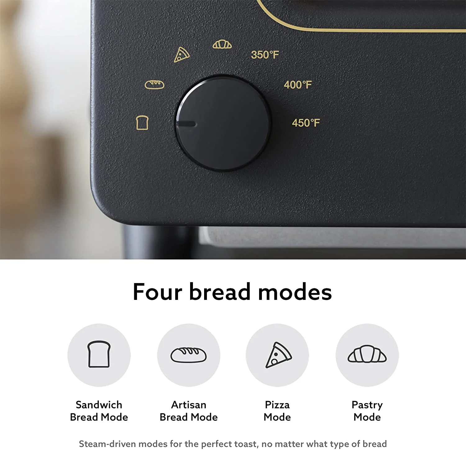 OUWI The Toaster | Steam Oven Toaster | 5 Cooking Modes - Sandwich Bread, Artisan Bread, Pizza, Pastry