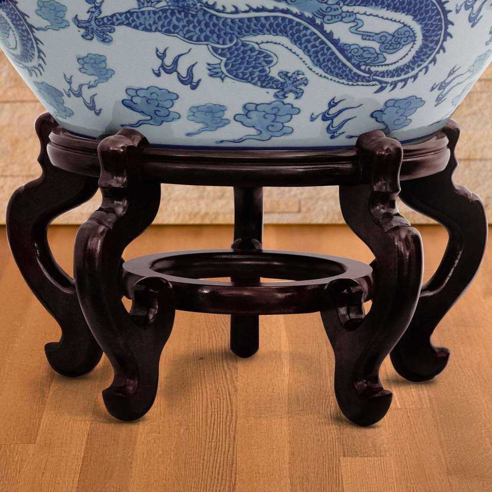 Oriental Furniture Rosewood Fishbowl Stand - Pet Supplies online store