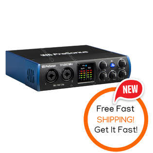 PreSonus 2x2 USB-C 24-bit/192kHz with 2 Mic Inputs Audio Interface Studio 24C - Megean