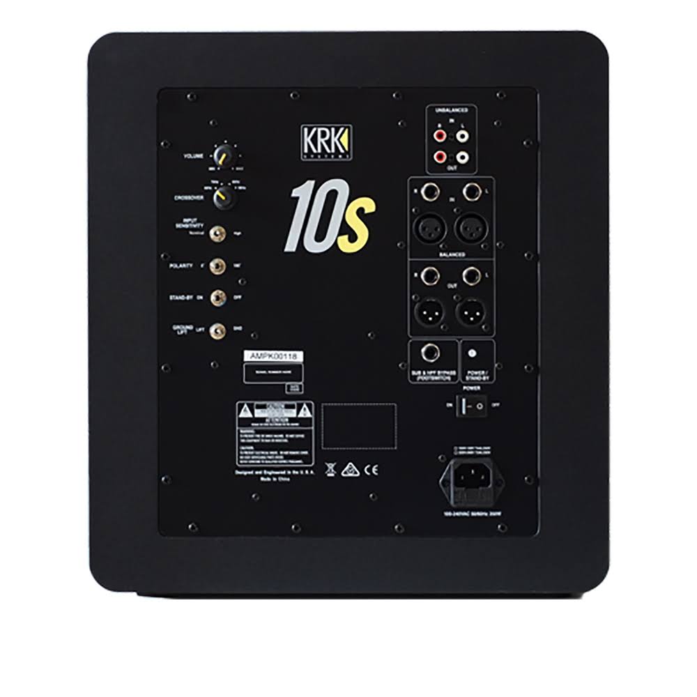 KRK 10S2 10x22 Powered Studio Subwoofer