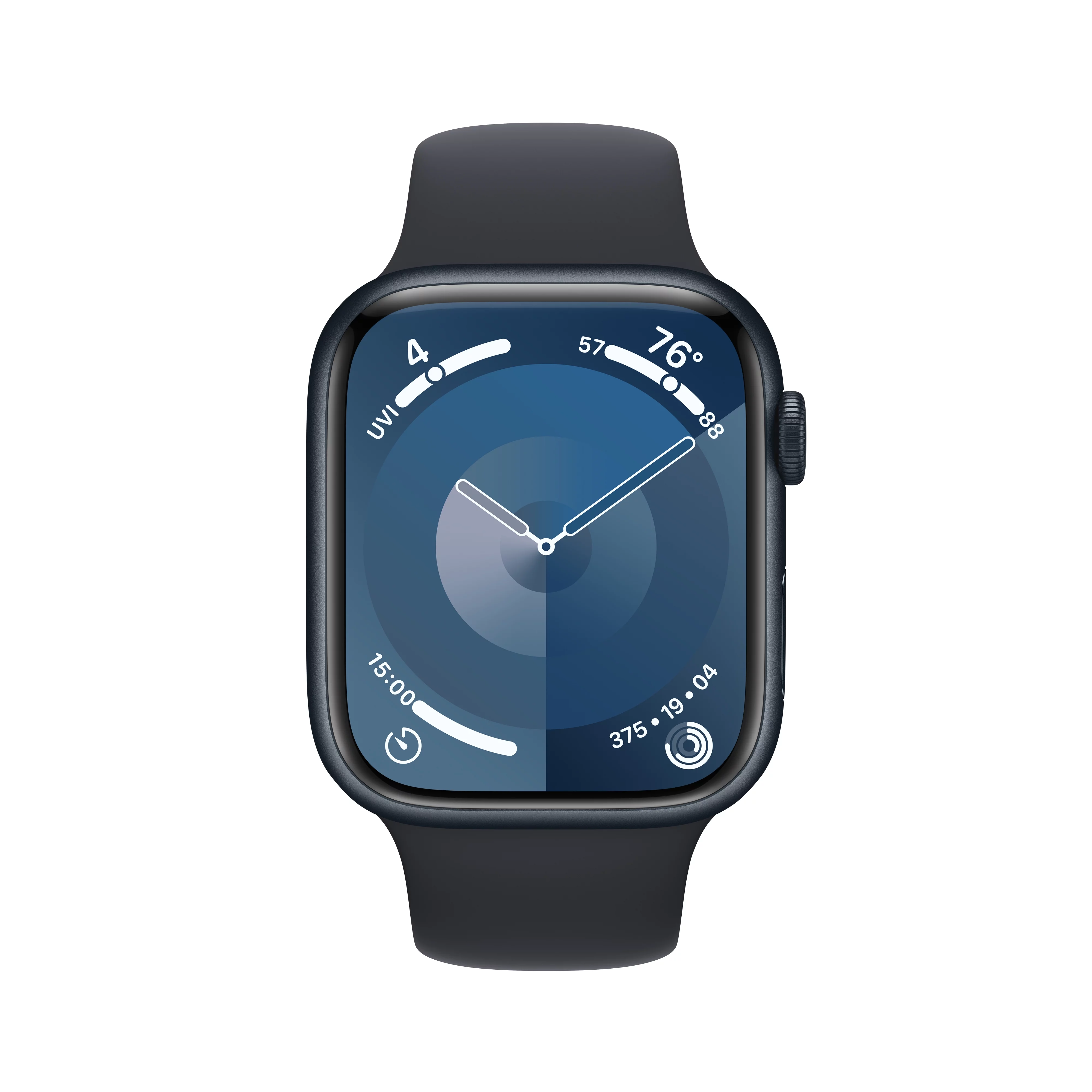 Apple Watch Series 9 GPS + Cellular 45mm Midnight Aluminum Case with Midnight Sport Band - M/L. Fitness Tracker, ECG Apps, Always-On Retina Display