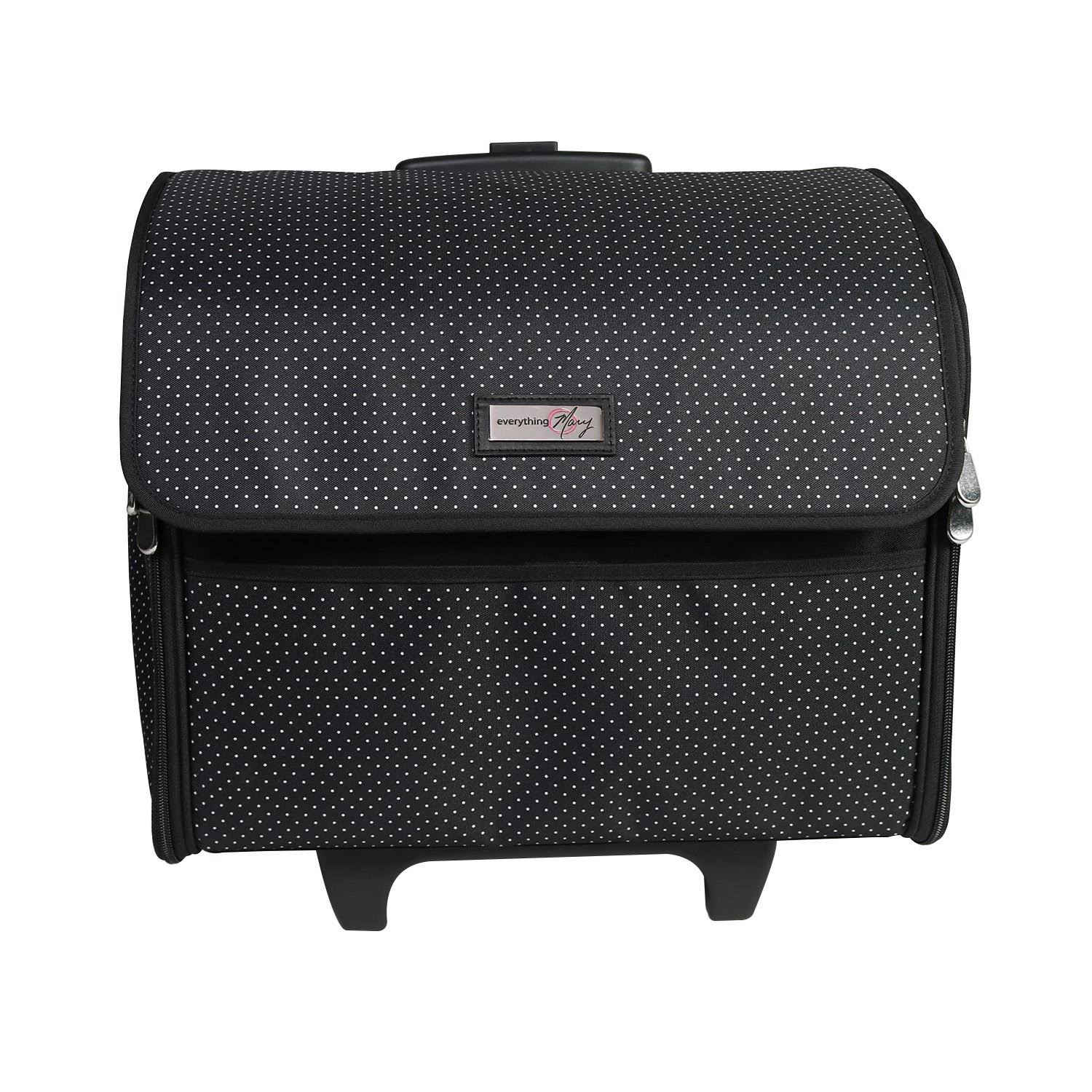 Everything Mary Collapsible Rolling Sewing Case, Blue Polka Dot Each