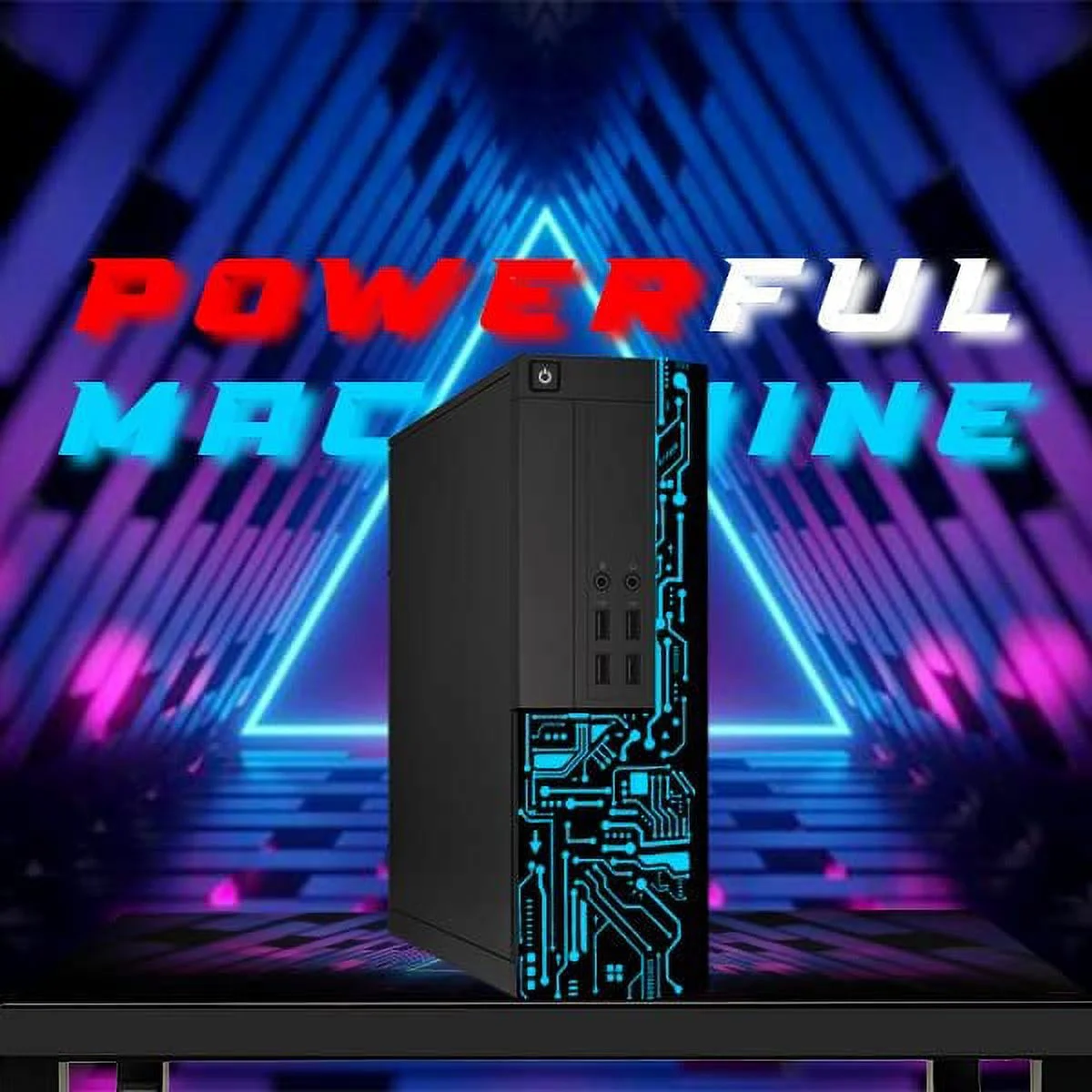 Restored Computer Desktop PC, Intel Core i7, TechMagnet Siwa 8, 16GB RAM, 1TB HDD, 27 Inch 165Hz Gaming Monitor, MTG Wireless Keyboard Mouse, WiFi