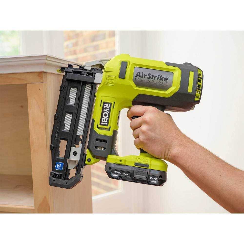 RYOBI ONE+ 18V 16-Gauge Cordless AirStrike Finish Nailer Ah Battery - Shop Hardware Tools Online Store