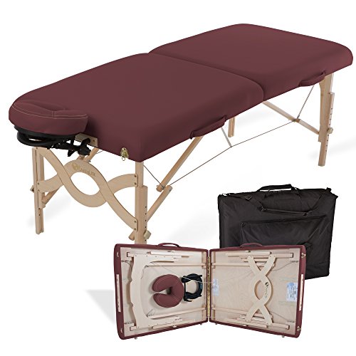 EARTHLITE Portable Massage Table Package AVALON – Reiki Endplate, Premium Flex-Rest Face Cradle & Strata Cushion, Carry Case (30”x73”)