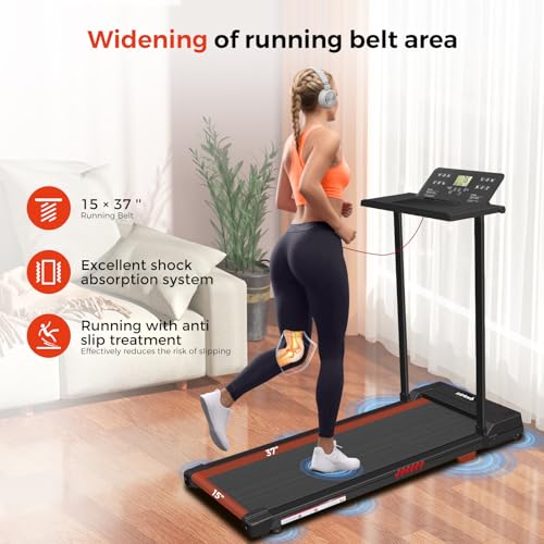 Portable Foldable Treadmills for Home, Small Folding Treadmill for Home Office with 300 LBS Capacity