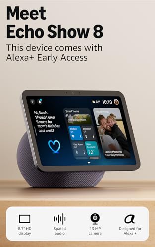 Amazon Echo Show 11 (newest model), Vibrant Full-HD 11" display with more viewing area and spatial audio, with Alexa+ Early Access, Graphite