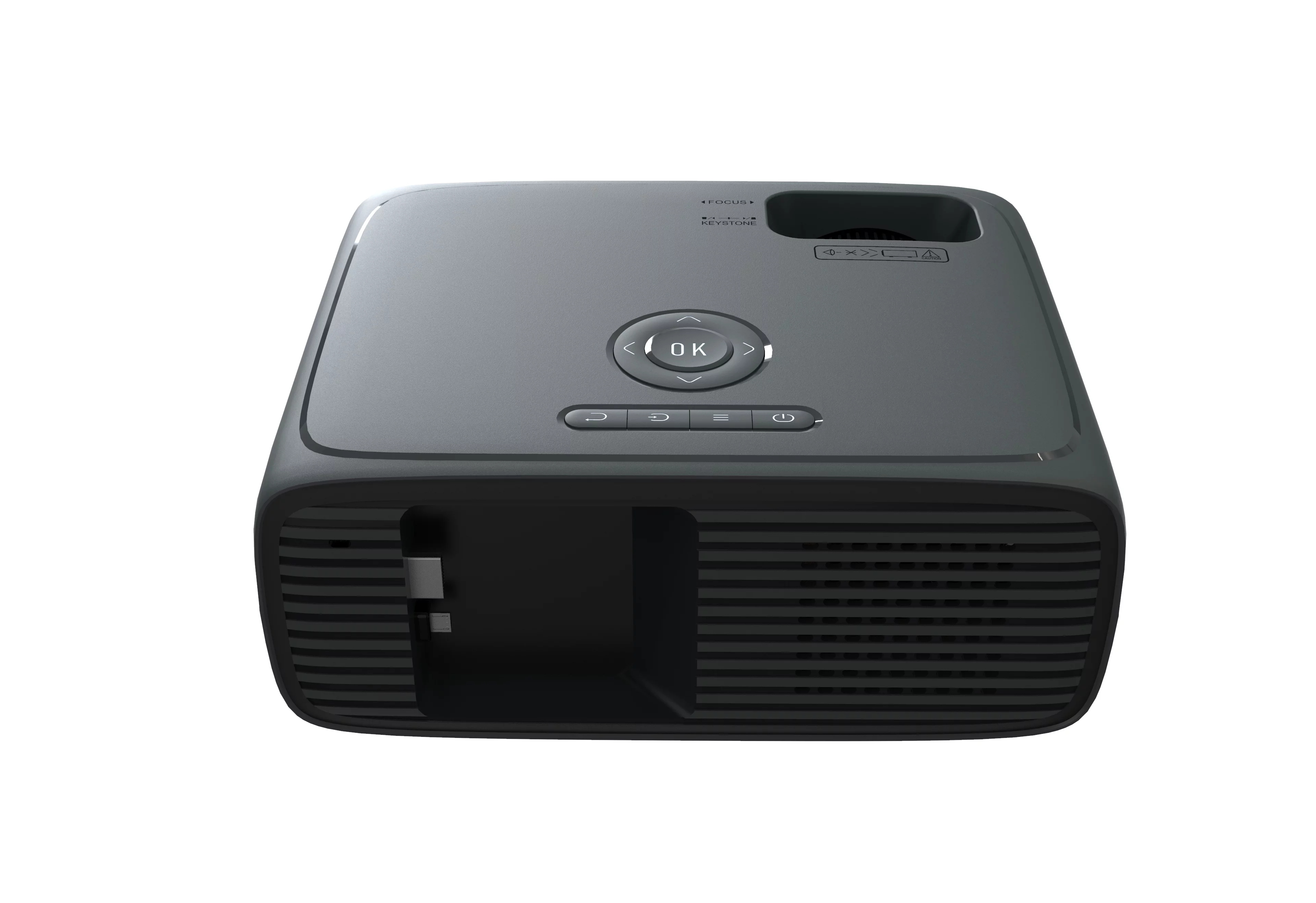 onn. 720P HD LCD Home Theater Projector with 6' HDMI Cable, Black, 100096801