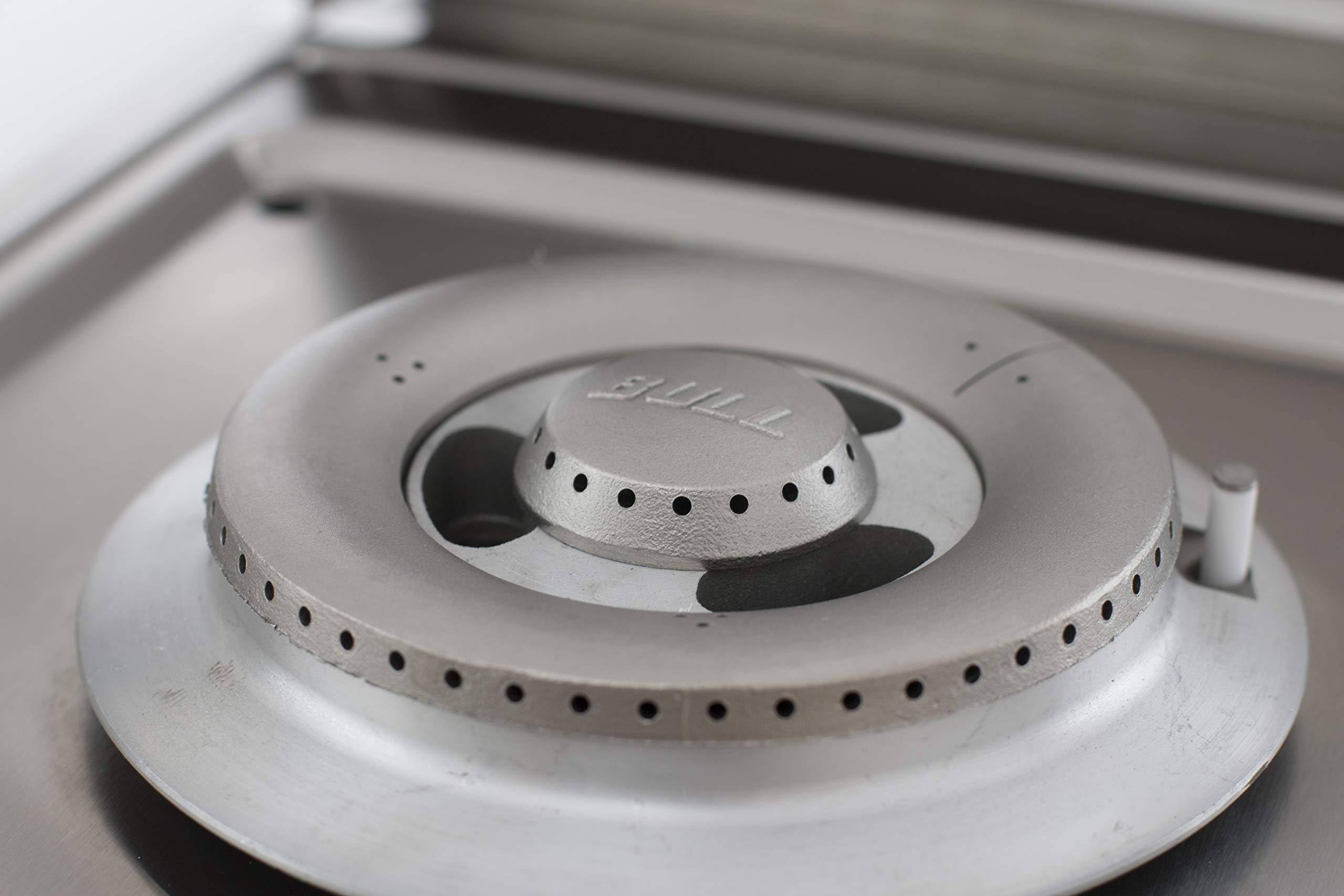 Bull Drop in Single Side Burner, Natural Gas, Stainless Steel
