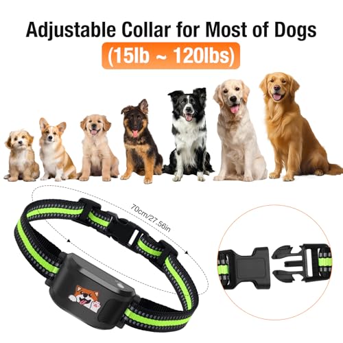 GPS + Wireless Dog Fence & Training Collar – No Subscription, App Geo-Fence 3280ft, 60-164ft Bluetooth Training, 3 Correction Modes, Auto Sleep/Wake