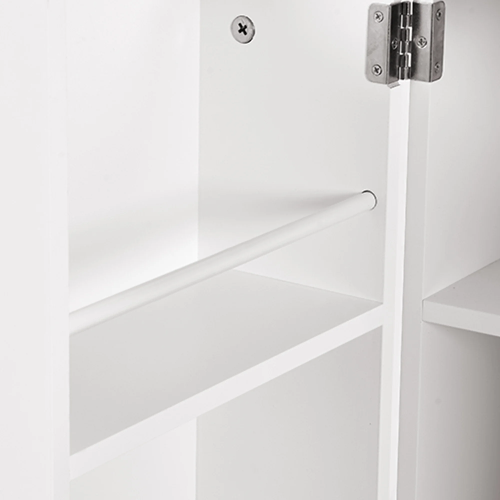 Dextrus 72.4"H Kitchen Pantry Storage Cabinet, 4 Doors Freestanding Food Pantry Storage Cabinet with Drawer and Adjustable Shelf for Kitchen