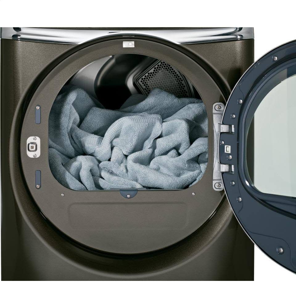 GE RightHeight GFDR485EFMC Front-Loading Electric Dryer - Metallic Carbon