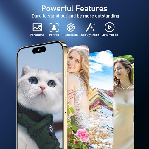 A15 PROMAX Smartphone, 6+256GB Unlocked Phone, Android 13.0, 48+108MP Zoom Camera, Long Battery Life 6800mAh, Dual SIM, 6.7“ HD Screen