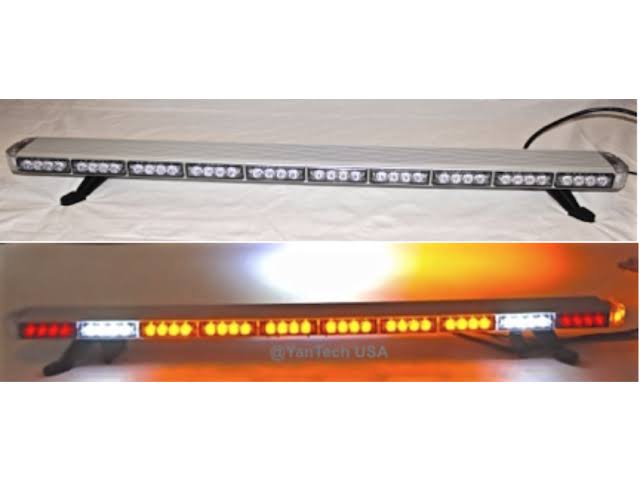 YanTech 49L21B 49 inch Amber LED Emergency Light Bar Flashing Tow/Plow Truck Wrecker w/ Brake u0026 Cargo Lights