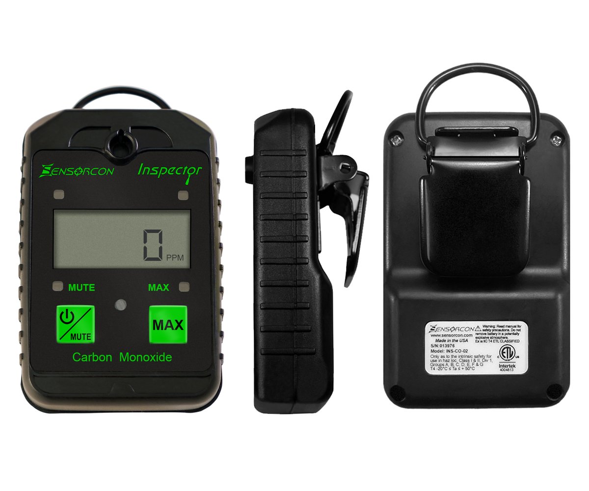 Sensorcon Inspector CO Carbon Monoxide Monitor with Visual and Audible Alerts, Waterproof