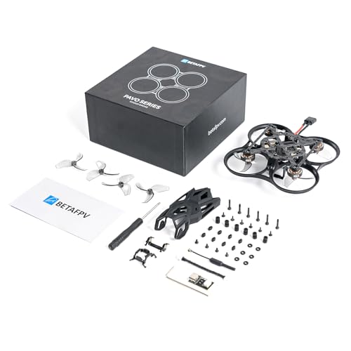 BETAFPV Pavo Femto Brushless Whoop Quadcopter, 2S Pocket Drone with HD VTX Bracket for DJI O4 Air Unit, F4 2-3S 20A FC, LAVA 1102|14000KV Motor