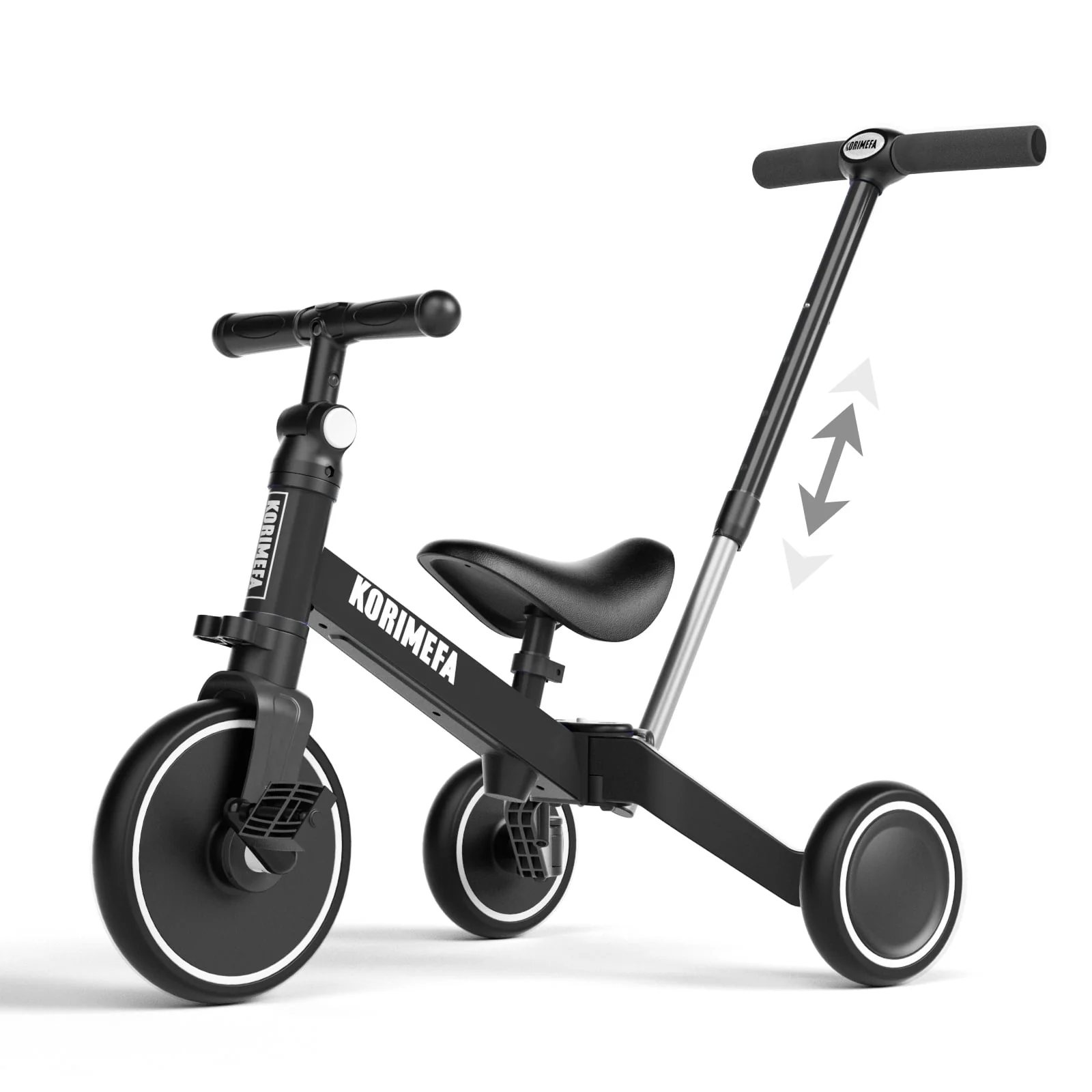 KORIMEFA Toddler Bike with Push Handle,Tricycles for 1 to 3 Years Old, Toddler Tricycle with Push Handle for Boy Girl, Baby Bike Balance Bike