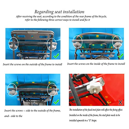 bike attachment for kids on adult bike bike seat for kids kid seat for adult bike Bicycle Child Seat Baby Safety Seat Rear Child Thickened Seat