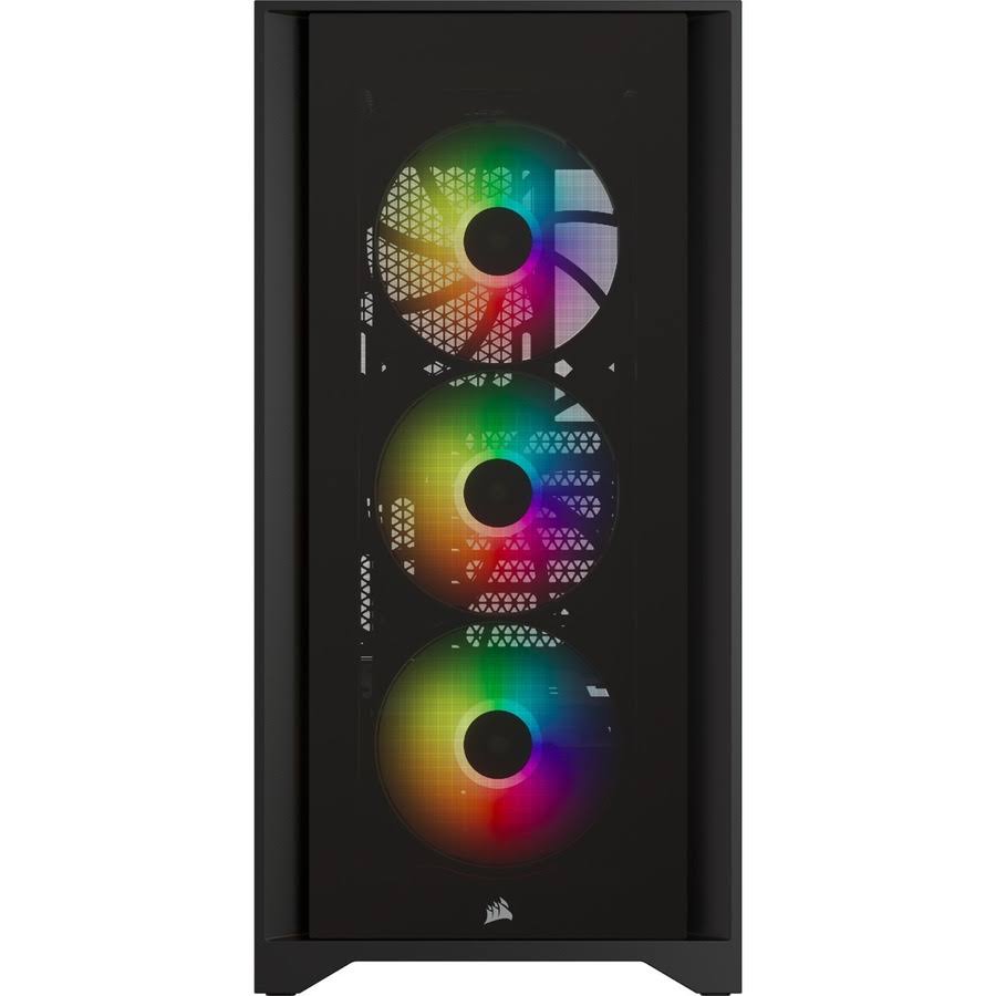 Corsair iCUE 4000X RGB Tempered Glass Mid-Tower ATX Case - Black