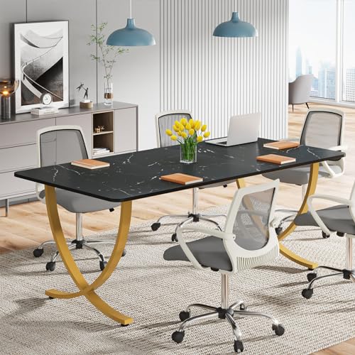 Tribesigns Executive Desk, 63” W x 31.5” D Large Office Desk, Modern Computer Desk Conference Table Meeting Room Table