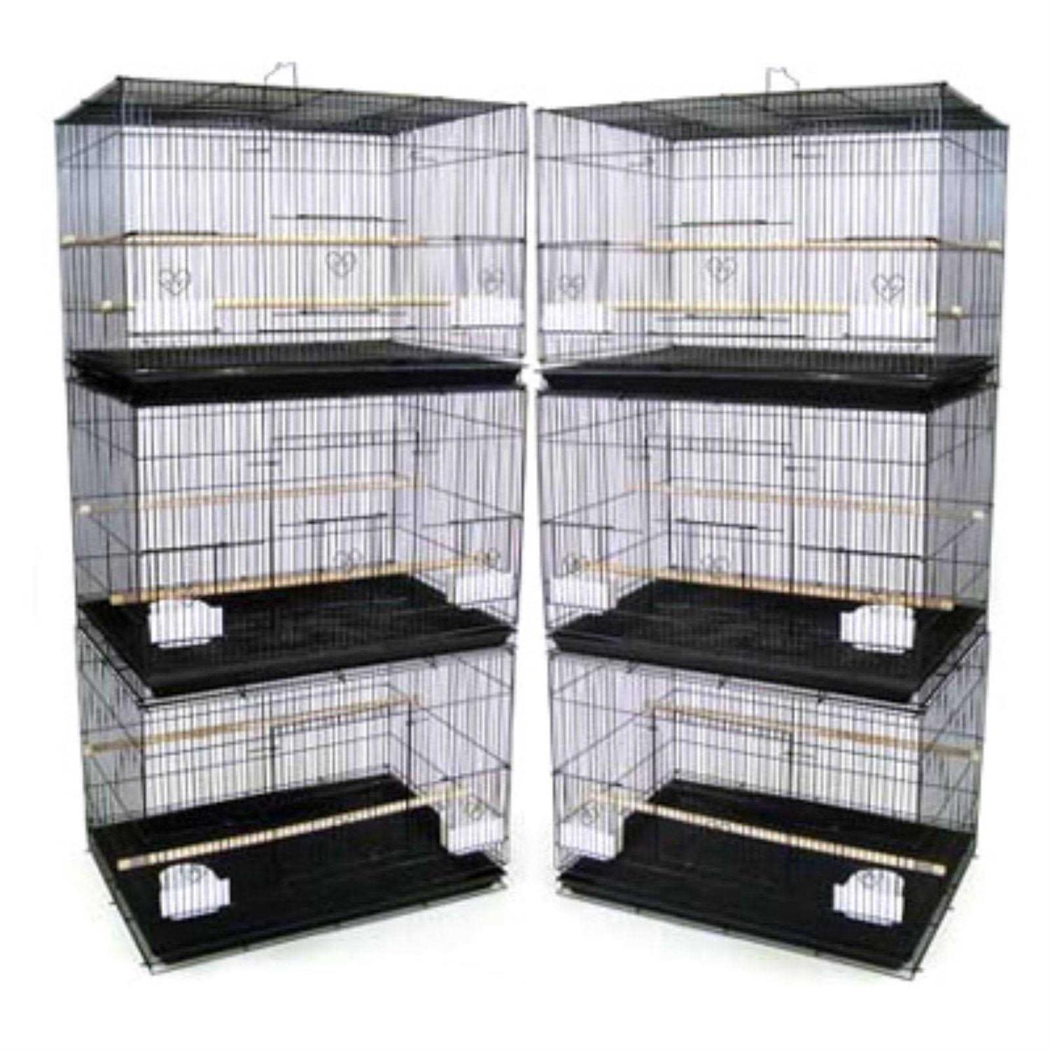 YML Lot of 6 Small Breeding Cages Black - Pet Supplies online store