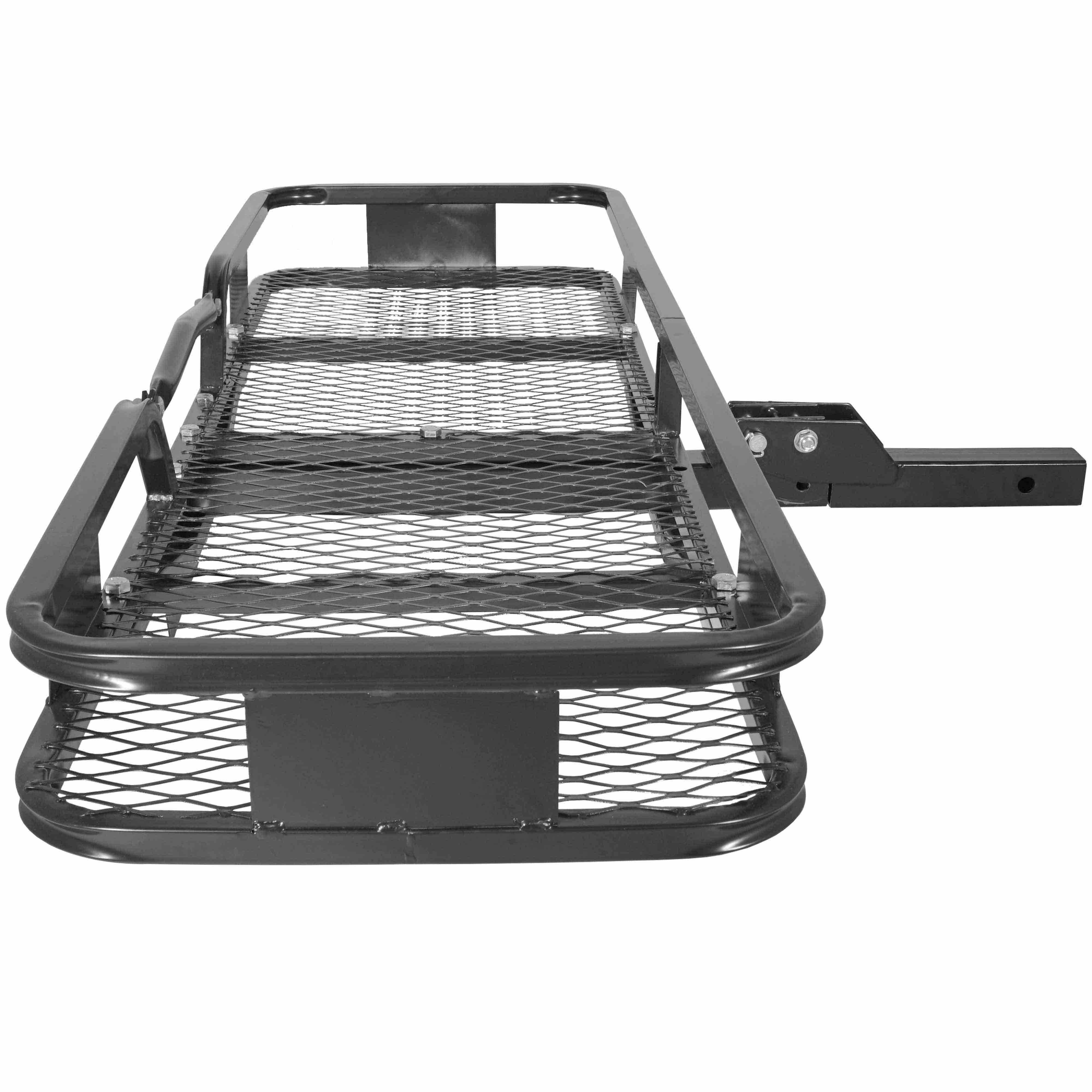 Titan Ramps Hitch Mounted Steel Cargo Carrier Basket 500 lb Capacity 2x22 Receiver
