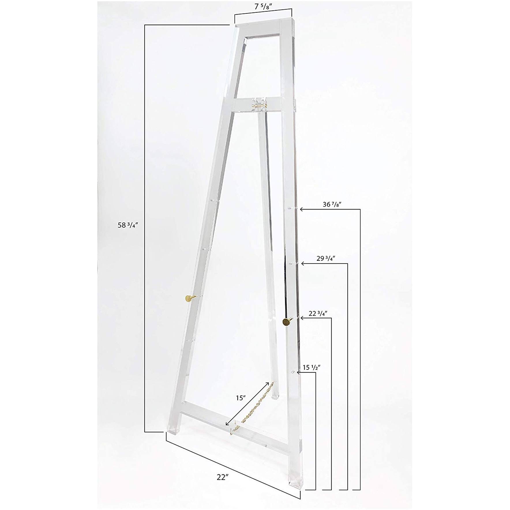 DesignStyles Decorative Acrylic Easel Stand - A. Gold