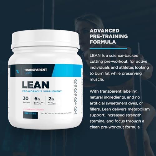 Transparent Labs Lean Pre-Workout (30 Servings, Tropical Punch) & Creatine HMB (30 Servings, Hawaiian Splash)