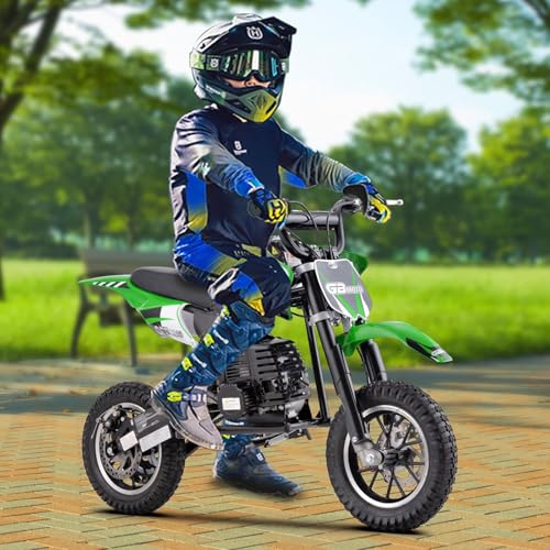 Superrio 49CC 2-Stroke Gas Power Mini Dirt Bike Dirt Off Road Motorcycle (Red)