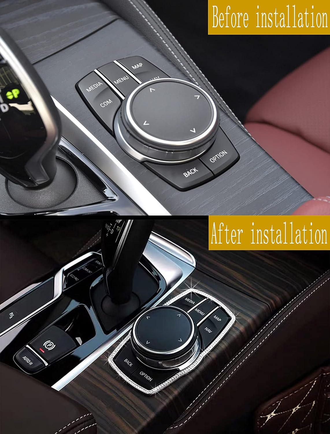 Bling Multimedia Button Frame Cover
