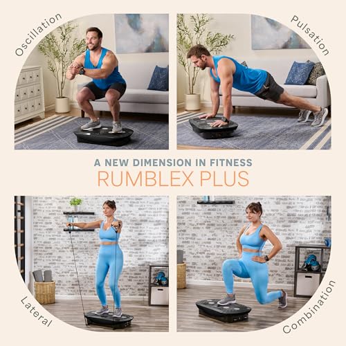 Lifepro Vibration Plate Machines – Full Body Workout, Recovery & Lymphatic Drainage with 4D Motion, Silent Operation, Joint Support