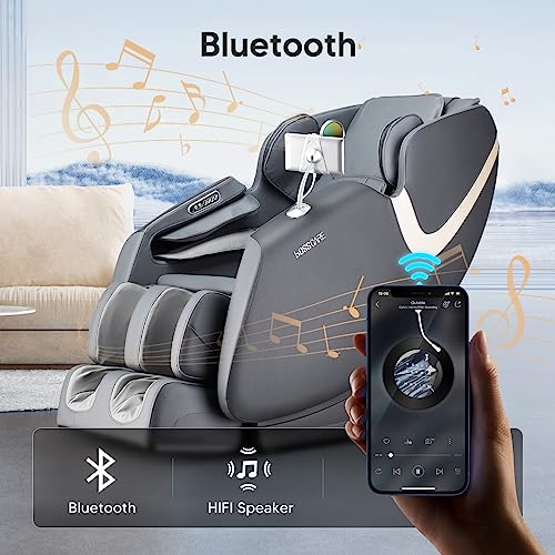 Full Body Airbag Massage Chair: 2025 Shiatsu Zero Gravity Massager Chairs - AI APP Control Back Heating